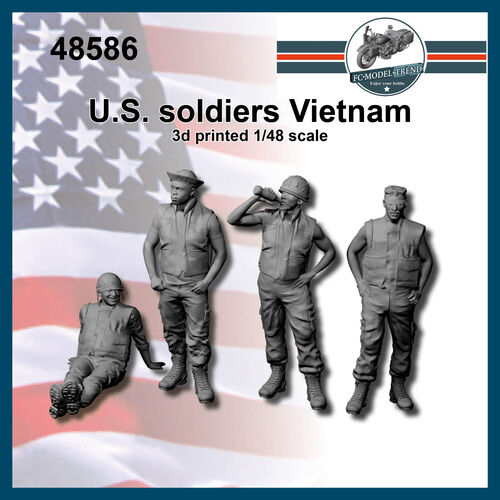 48586 US soldiers Vietnam, 1/48 scale.