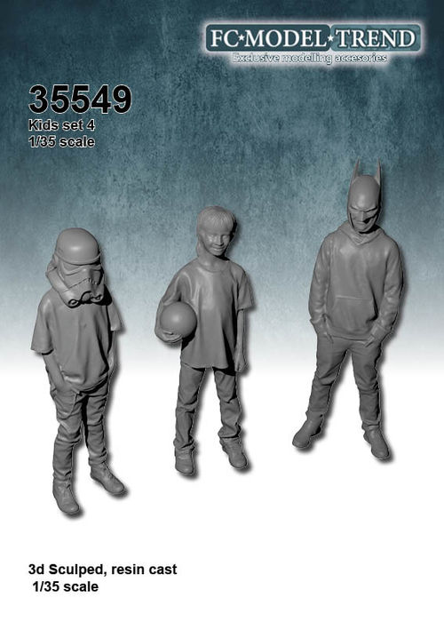 35549 Kids, set 4, 1/35 scale