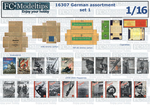 16307 German miscelanea set 1, 1/16 scale