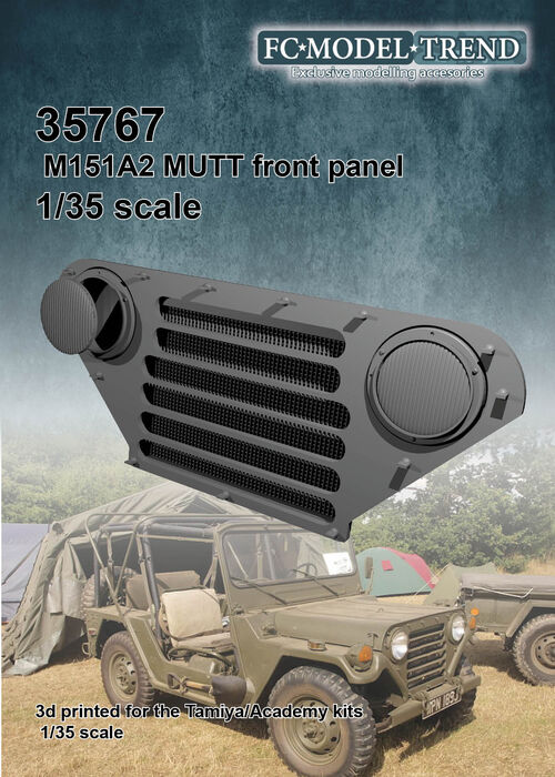 35767 Ford MUTT M151A2 front grille, 1/35 scale