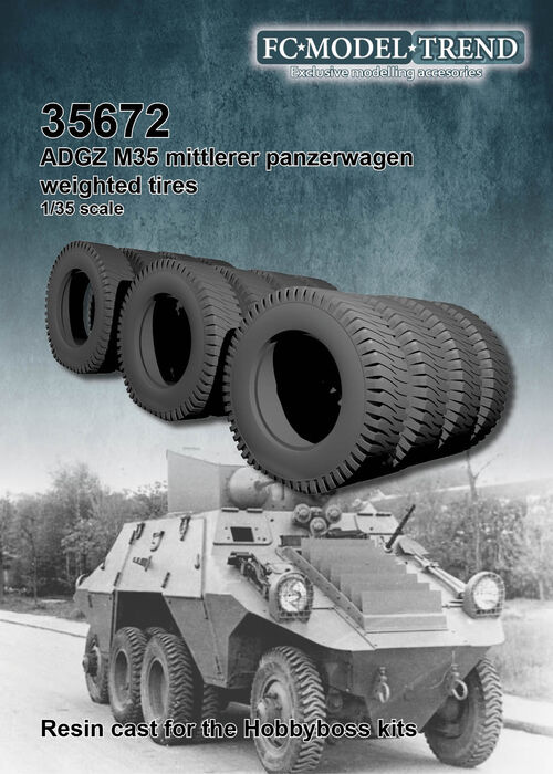35672 ADGZ M35 weighted wheels, 1/35 scale