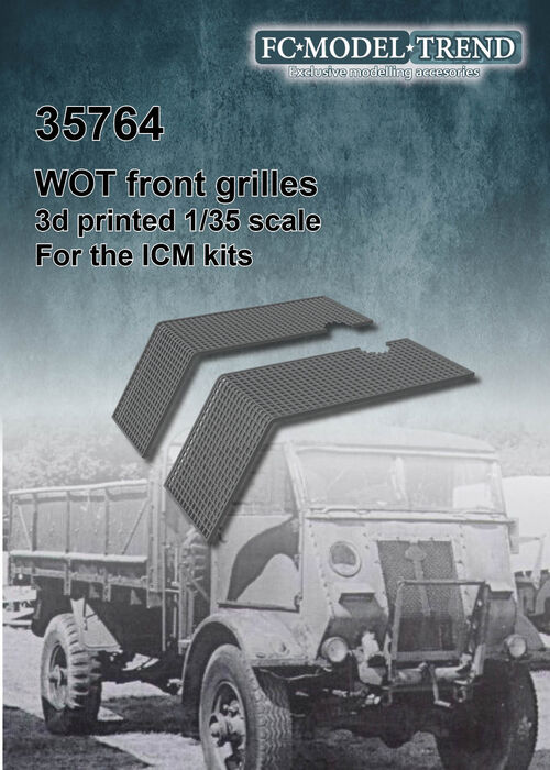 35764 WOT 6/8 front grille, 1/35 scale