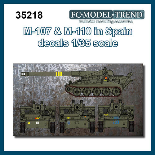 35218 Decals for Spnish M107 and M110, 1/35 scale