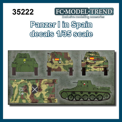 35222 Panzer I en Espaa, calcas escala 1/35