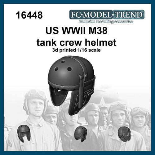 16448 M38 tank crew helmet, 1/16 scale