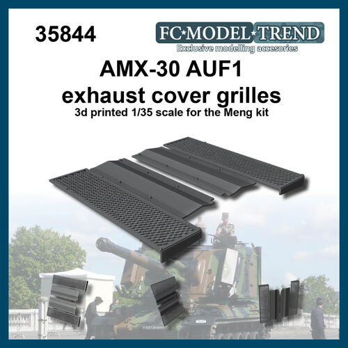 35844 AMX-30 AUF1, protectores de escapes, escala 1/35