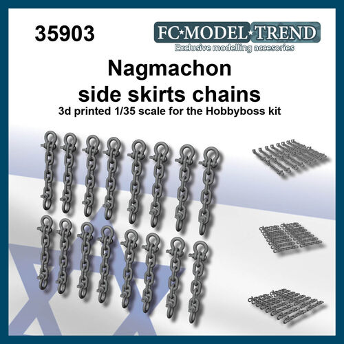 35903 Cadenas de faldones para el Nagmachon, escala 1/35