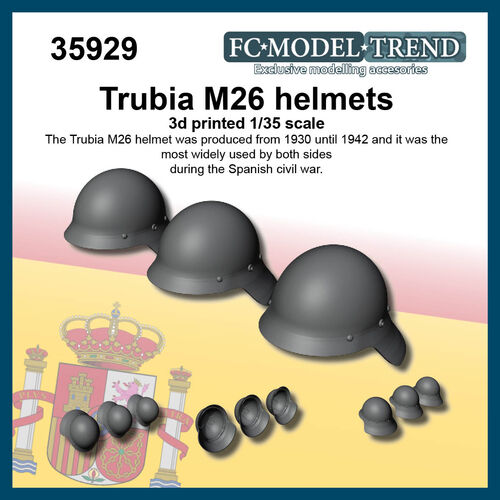 35929 Trubia helmets, 1/35 scale.