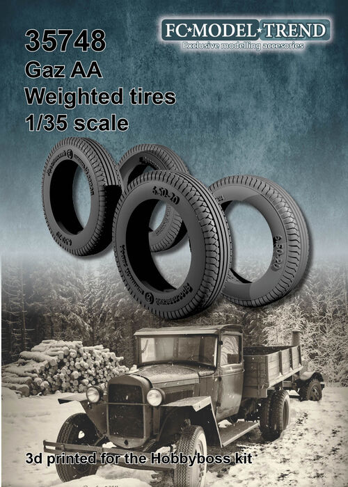 35748 GAZ AA, weighted tires, 1/35 scale.