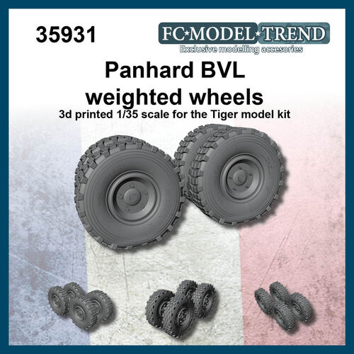 35931 Panhard VBL, ruedas con peso, escala 1/35.
