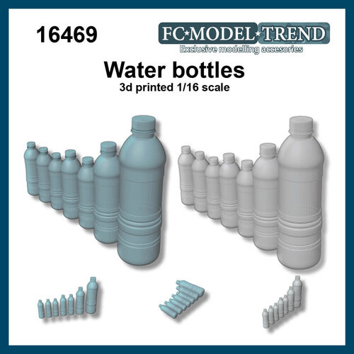 16469 Bottled water, 1/16 scale.