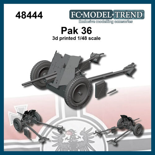48444 Pak 36 can de 37mm alemn, escala 1/48.