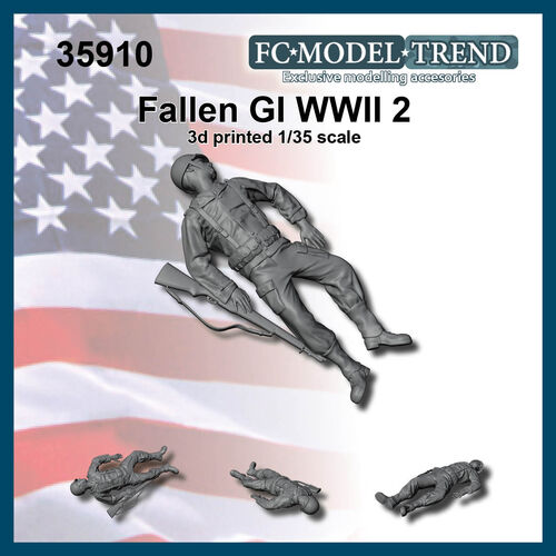 35910 Soldado USA WWII cado, escala 1/35