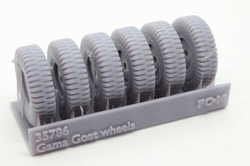 35786 Gama goat, weighted wheels, 1/35 scale.