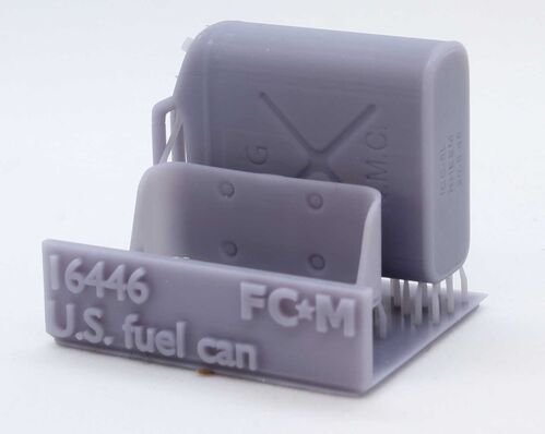 16446 U.S. fuel can with holder, 1/16 scale.