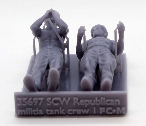 35967 SCW militian tank crew, set 1, 1/35 scale.