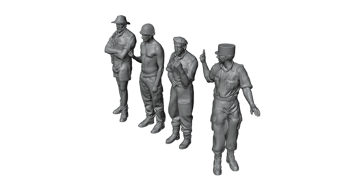 72449 French tank crew, Indochina 1950. 1/72 scale.