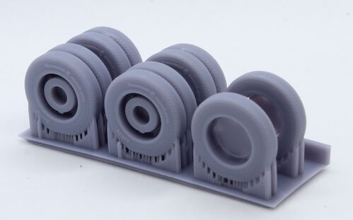 48487 Gaz AAA weighted wheels, 1/48 scale.