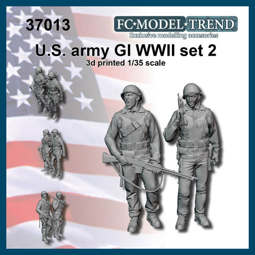 37013 U.S. G.I WWII, set 2, 1/35 scale.