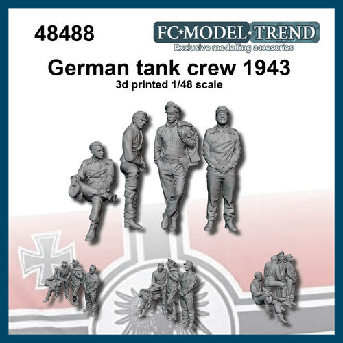 48488 German tank crew 1943, 1/48 scale.