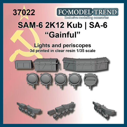 37022 SAM-6 lights and periscopes. 1/35 scale.