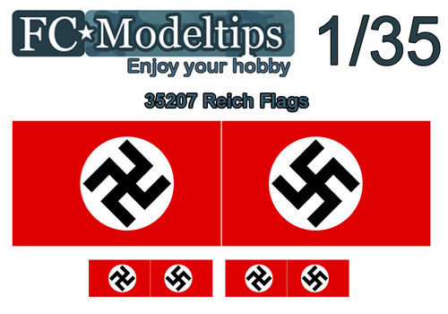 35207 Adaptable decal flag Reich