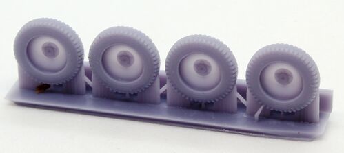 72464 Kfz. 13/14 weighted wheels. 1/72 scale.
