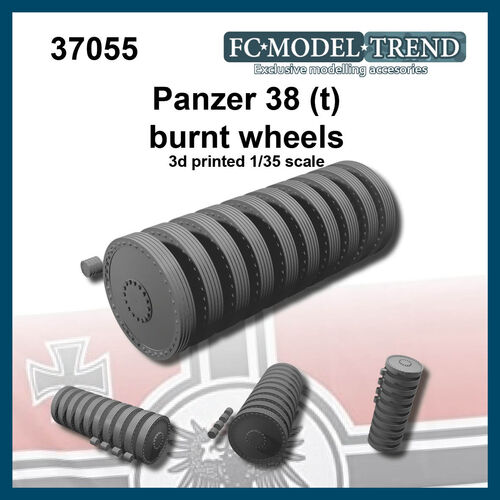 37055 Panzer 38(t) burnt wheels. 1/35 scale.