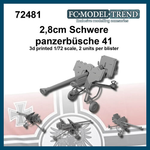 72481 2,8 cm schwere panzerbchse 41, escala 1/72.