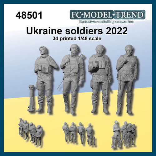 48501 Ukraine soldiers 2022, 1/48 scale.