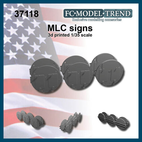 37118 MLC signs, 1/35 scale.