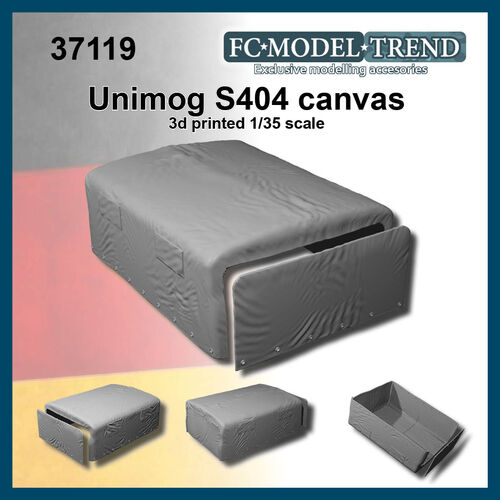 37119 Unimog S404 Toldo, escala 1/35.