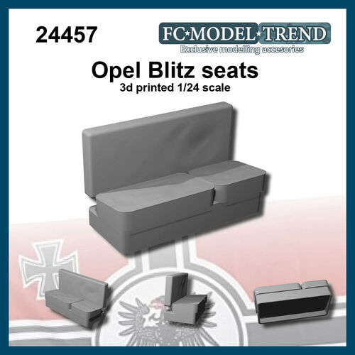24457 Opel Blitz seat. 1/24 scale.
