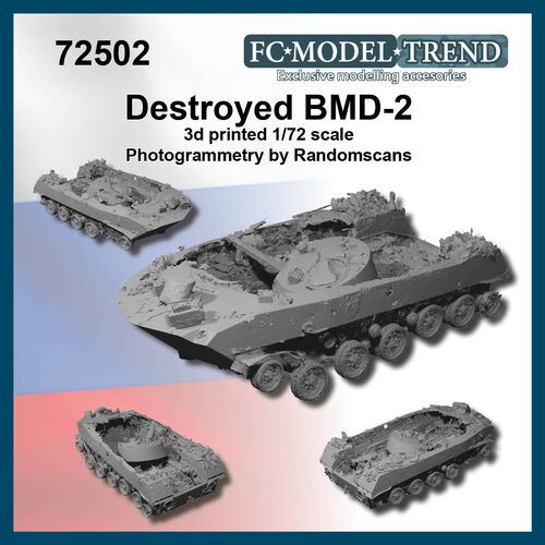 72502 BMD-2 destruido, escala 1/72.