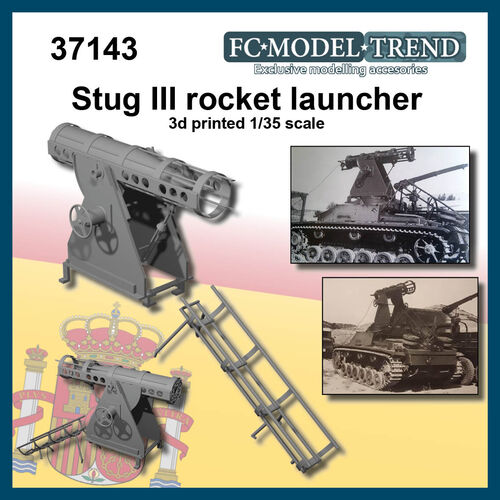 37143 Stug III Lanzacohetes, escala 1/35.