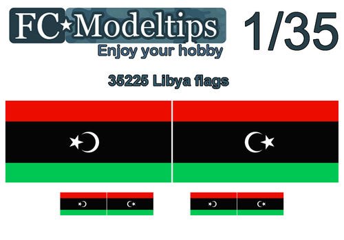 35225 banderas adaptables Libia