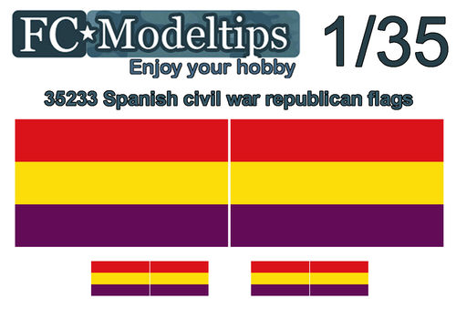 35233 Banderas adaptables Republicana guerra civil espaola