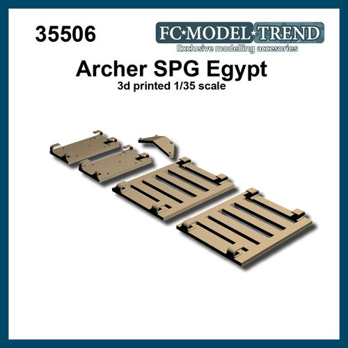 35506 Archer SPG, Egyptian extra armour shields, 1/35 scale
