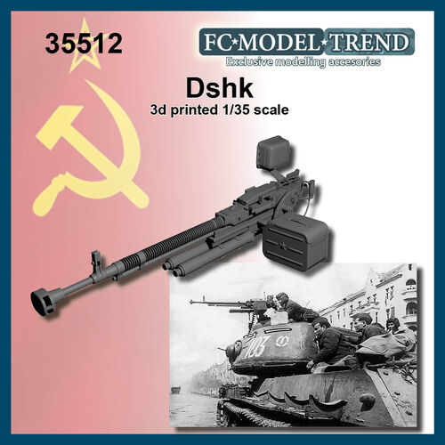 35512 Ametralladora pesada sovitica Dshk, escala 1/35