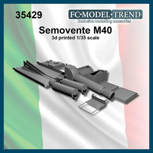 35529 Semovente M40 details, 1/35 scale