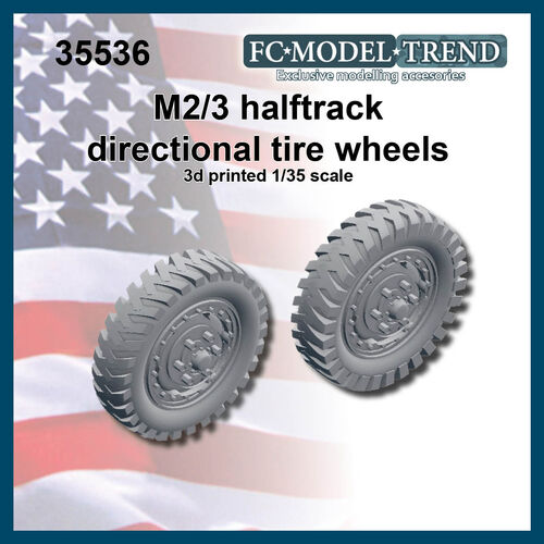 35536 M2/M3 halftracks directional tires, 1/35 scale