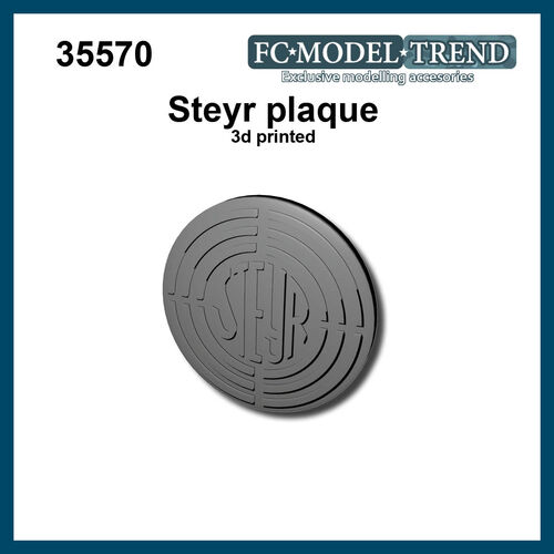35570 Placa Steyr, 3,cm de dimetro