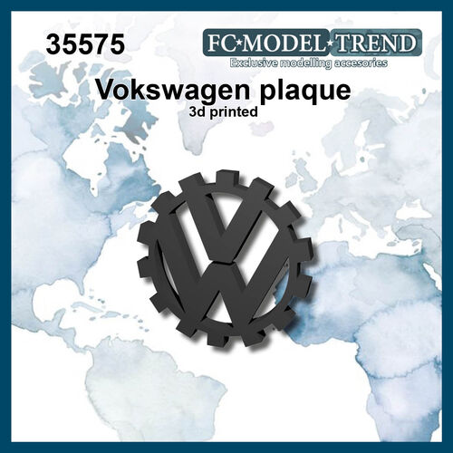 35575 Placa Volkswagen, 4cm diametro