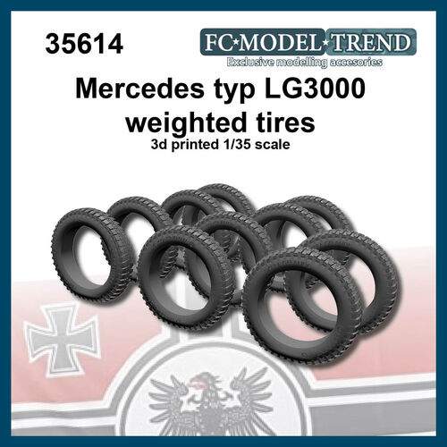 35614 Mercedes typ LG3000, weighted tires, 1/35 scale.