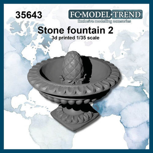 35643 Stone fountain, 1/35 scale.