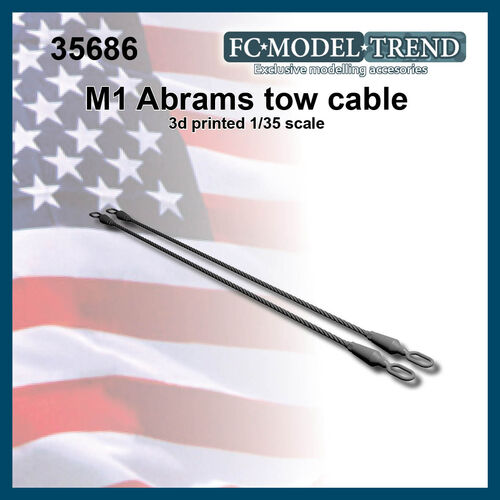 35686 M1 Abrams towing cables, 1/35 scale