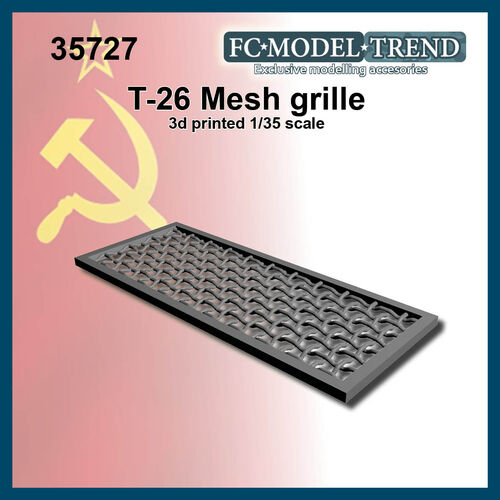 35727 T-26 rear grille, 1/35 scale