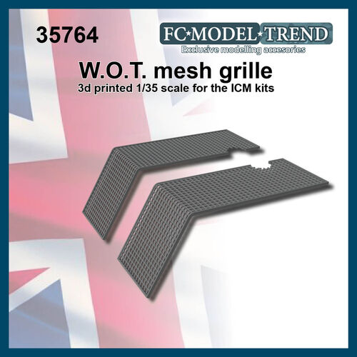 35764 WOT 6/8 front grille, 1/35 scale