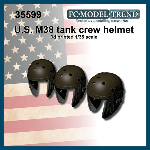 35599 M38 cascos para tripulacin de carro de combate US, escala 1/35