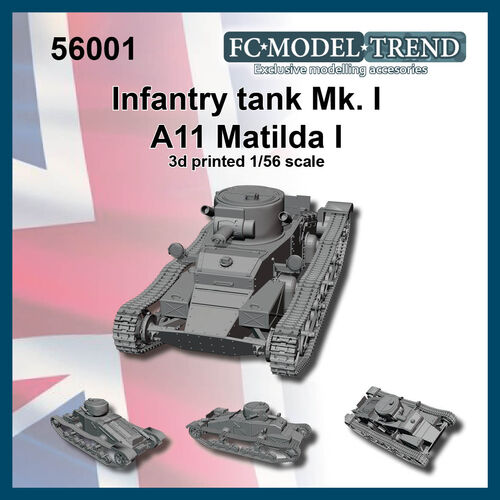 56001 Matilda Mk.I, 1/56 scale.